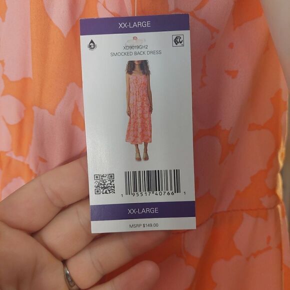 Ladies Floral Smocked Back Dress Social Standard by Sanctuary Size XXL - Picture 10 of 14